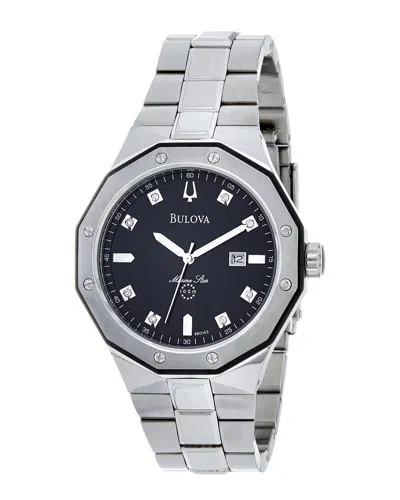 Bulova Sport-marine Star Mens Quartz Watch 98d103 In Black