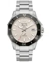 Bulova Men's Marine Star Stainless Steel Bracelet Watch 43mm In Silver-tone