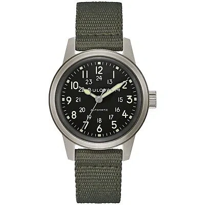 Pre-owned Bulova Men's Military Heritage Hack Veteran's Watchmaking Watch 96a259
