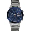 Bulova Modern Millennia Mens Chronograph Gray Stainless Steel Bracelet Watch 98c143 In Metallic
