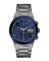 Bulova Modern Millennia Mens Chronograph Gray Stainless Steel Bracelet Watch 98c143