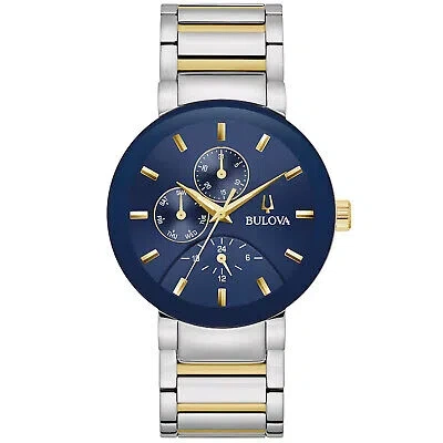 Pre-owned Bulova Men's Modern Blue Dial Watch - 98c148