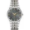 Bulova Men's Modern Diamond Grey Dial Watch In Gray