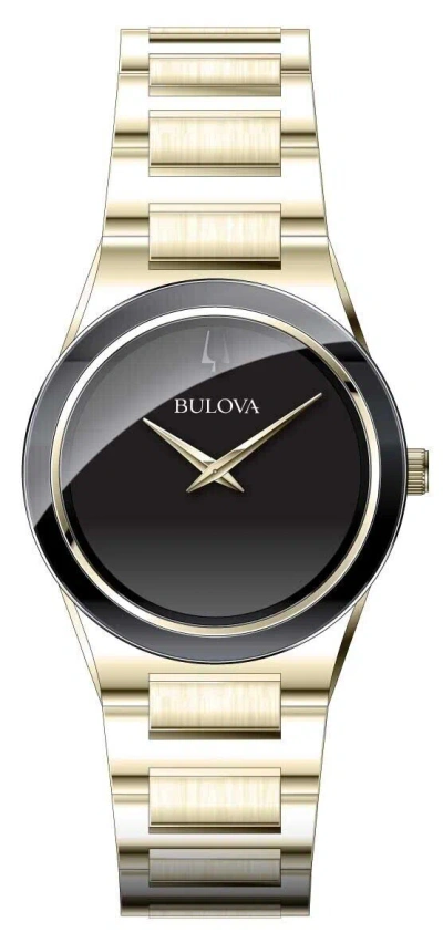 Pre-owned Bulova Men's Modern Slim Movement Quartz Gold Stainless Steel Watch 41 Mm 97a183