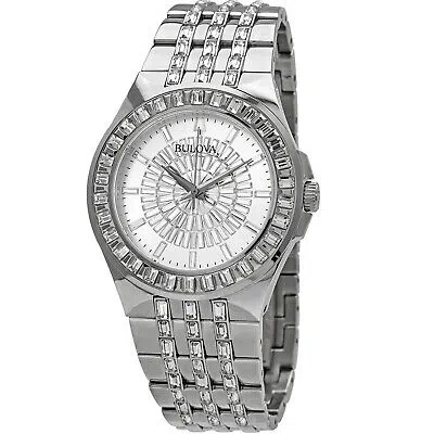 Pre-owned Bulova Men's Phantom Silver Dial Watch - 96a236
