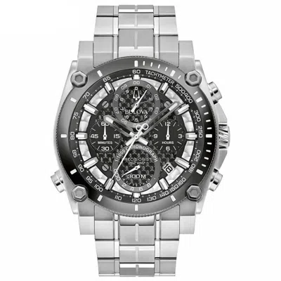 Bulova Men's Precisionist Black Carbon Fiber Dial Watch