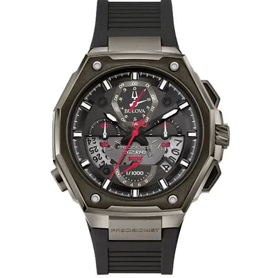 Pre-owned Bulova Men's Precisionist Black Dial Watch - 98b358