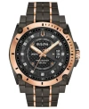 Bulova Precisionist Mens Two Tone Stainless Steel Bracelet Watch 98d149 In No Color
