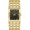 Bulova Men's Marc Anthony Modern Quadra Diamond Accent Gold-tone Stainless Steel Bracelet Watch 30mm In Gold