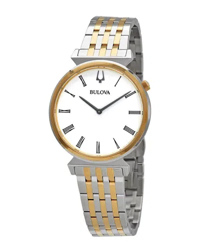 Bulova Men's White Dial Watch