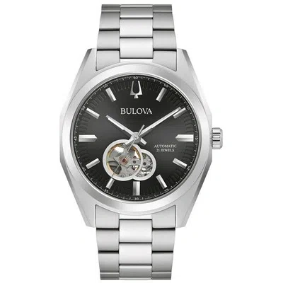 Pre-owned Bulova Men's Surveyor Black Dial Watch - 96a270