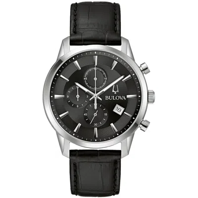Bulova Men's Sutton Black Dial Watch