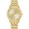 Bulova Men's Sutton Diamond-accent Gold-tone Stainless Steel Bracelet Watch 40mm In Gold