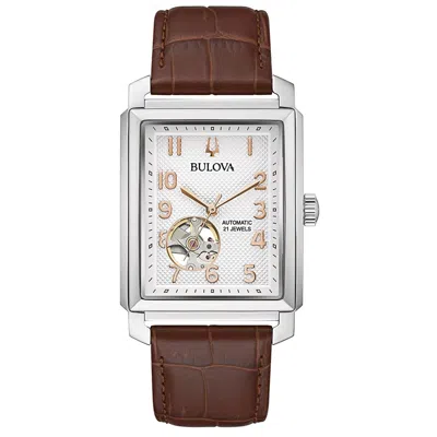 BULOVA MEN'S SUTTON WHITE DIAL WATCH