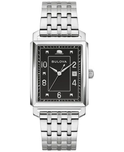 Bulova Men's The Very Thought Of You Frank Sinatra Special Edition Stainless Steel Bracelet Watch 30mm In Silver-tone