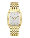 Bulova Mens Gold Tone Stainless Steel Bracelet Watch 97b236
