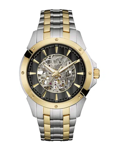 Bulova Men's Stainless Steel Watch In Metallic