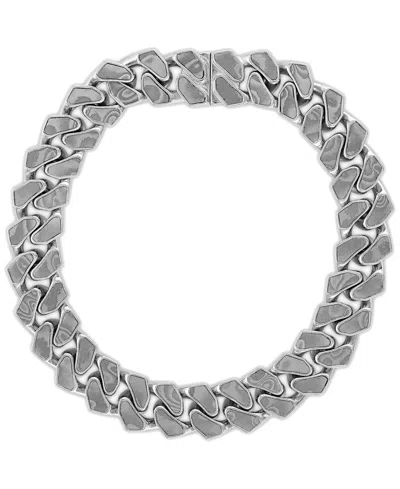 Bulova Marc Anthony Men's Wide Width Link Chain Bracelet In Sterling Silver-plate, Bvb1157-wmmna In No Color
