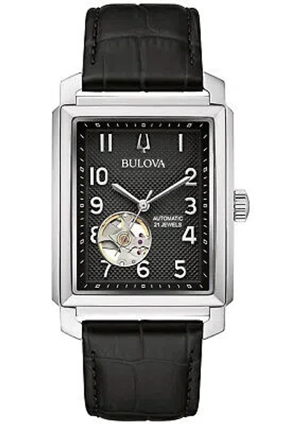 Pre-owned Bulova Men's Wristwatch Automatic Sutton Black 96a269