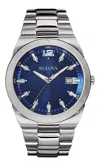 Bulova Mens Classic Analog Display Watch In Metallic