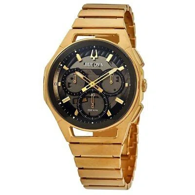 Pre-owned Bulova Mens Curv Black Dial Watch - 97a144