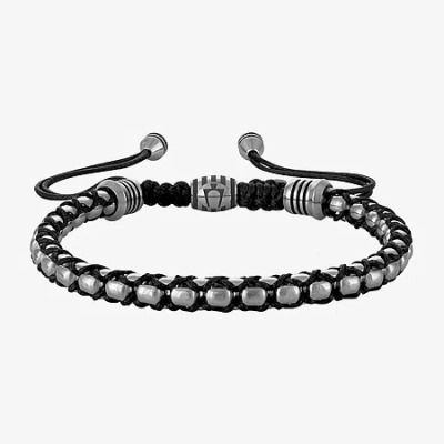 Bulova Men's Jewelry Bulova Mens Stainless Steel Bolo Bracelet In Pink