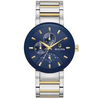 Pre-owned Bulova Mens Modern Blue Dial Watch - 98c148