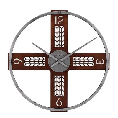 Bulova Metal Wall Clock In Illumintaed