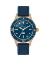 Bulova 150th Anniversary Men's Automatic Mil-ships Blue Nylon Strap Watch 41mm In Blue/blue