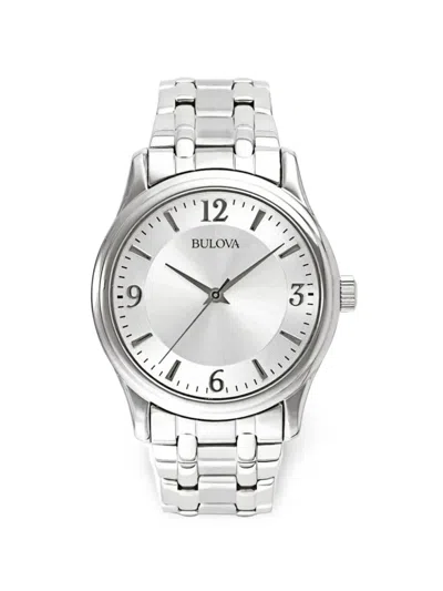 Bulova Minimalist 38mm Watch In Silver