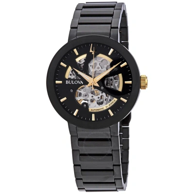 Bulova Modern Automatic Men's Watch 98a203 In Black / Gold Tone / Rose / Rose Gold Tone