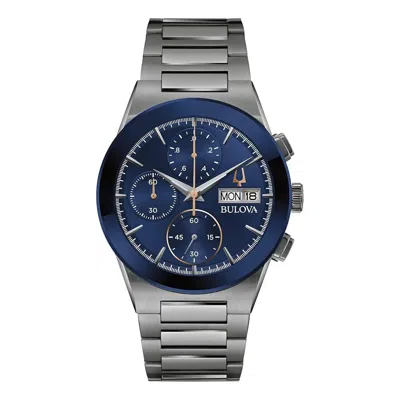 Bulova Modern Millenia Grey Chronograph Mens Watch In Gray