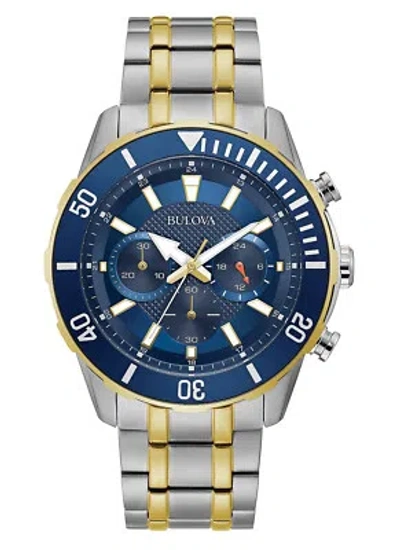 Pre-owned Bulova Multicolour Mens Chronograph Watch 98a246