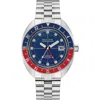 Bulova Men's Automatic Oceanographer Gmt Stainless Steel Bracelet Watch 41mm In Silver-tone