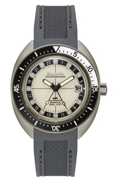 Bulova Oceanographer Gmt Watch, 41mm In Gray