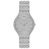 Bulova Phantom Womens Silver Tone Stainless Steel Bracelet Watch 96l243 In Silver