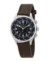 Bulova Classic Mens Brown Leather Strap Watch 96a245
