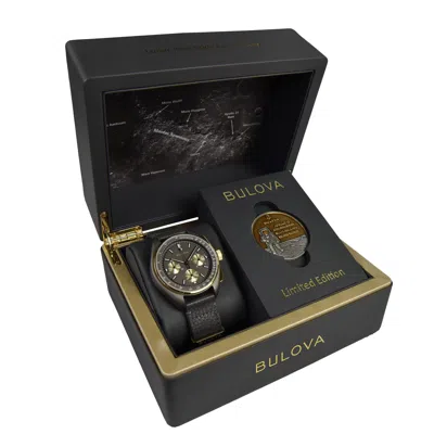 Pre-owned Bulova Precisionist Limited Edition Lunar Pilot Chronograph Watch - 50th Anniver