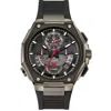 Bulova Precisionist Chronograph Quartz Black Dial Mens Watch 98b358 In Brown