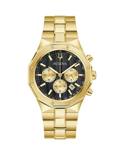 Bulova Prestige Chronograph, 40mm In Black/gold