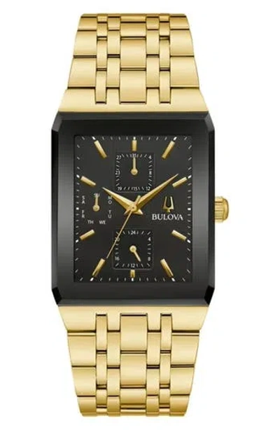 Bulova Quadra Bracelet Watch, 30mm In Gold