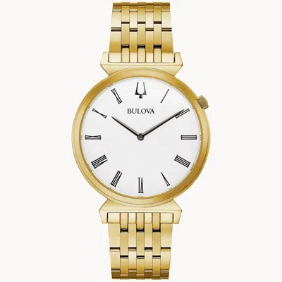 Pre-owned Bulova Regatta 97a153 Gold-tone Finish 38mm Men's Watch