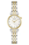 BULOVA REGATTA DIAMOND BRACELET WATCH, 24MM