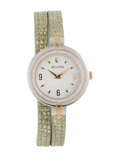 Pre-owned Bulova Rhapsody Watch In Multicolor