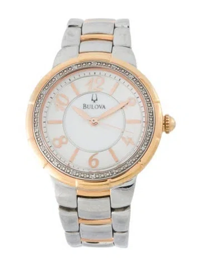 Pre-owned Bulova Rosedale Watch, 34mm In Multi
