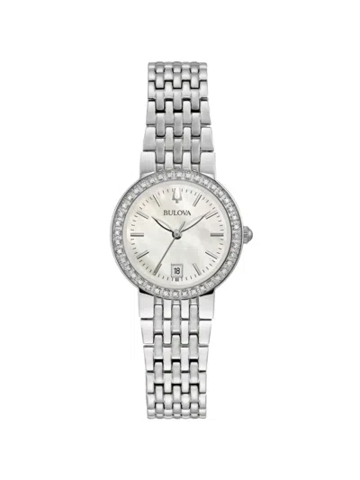Bulova Round-face 30mm Watch In Gray