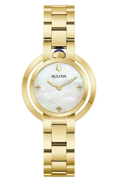 Bulova Rubaiyat Bracelet Watch, 30.5mm In Goldone