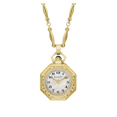 Bulova Rubaiyat Gold-tone Pendant Necklace