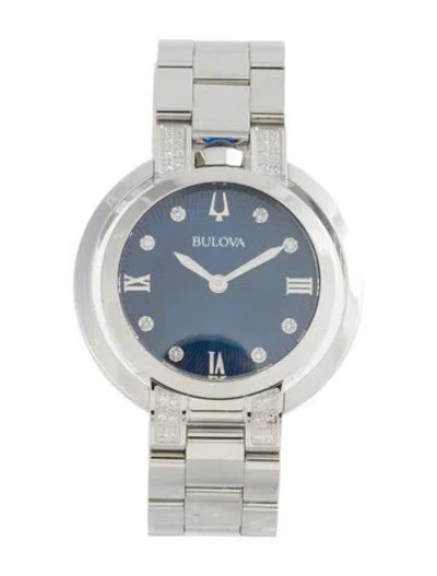Pre-owned Bulova Rubaiyat Watch, 35mm In Multicolor