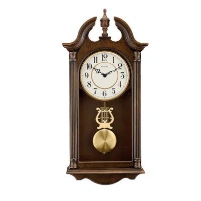 Bulova Saybrook 4.75" Wall Clock In Crown Cherry